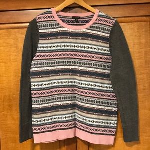 Talbots wool blend Fair Isle sweater